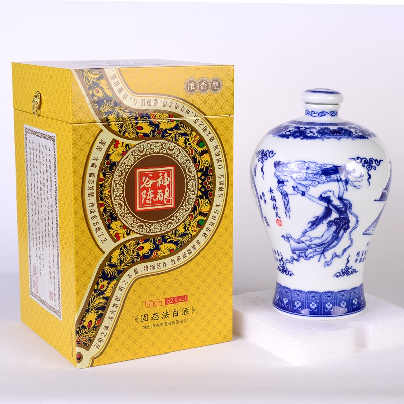 谷神陈酿 3斤青花瓷